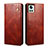 Funda de Cuero Cartera con Soporte Carcasa B01S para OnePlus 10R 5G Marron