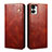 Funda de Cuero Cartera con Soporte Carcasa B01S para OnePlus Nord 2T 5G Marron