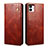 Funda de Cuero Cartera con Soporte Carcasa B01S para Samsung Galaxy A04 4G Marron