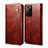 Funda de Cuero Cartera con Soporte Carcasa B01S para Samsung Galaxy S20 Plus Marron