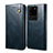 Funda de Cuero Cartera con Soporte Carcasa B01S para Samsung Galaxy S20 Ultra 5G Azul