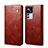 Funda de Cuero Cartera con Soporte Carcasa B01S para Xiaomi Redmi K50 Ultra 5G Marron