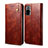 Funda de Cuero Cartera con Soporte Carcasa B01S para Xiaomi Redmi Note 10 4G Marron