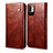 Funda de Cuero Cartera con Soporte Carcasa B01S para Xiaomi Redmi Note 10 5G Marron