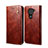 Funda de Cuero Cartera con Soporte Carcasa B01S para Xiaomi Redmi Note 9 Marron