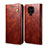 Funda de Cuero Cartera con Soporte Carcasa B01S para Xiaomi Redmi Note 9 Pro Max Marron