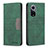 Funda de Cuero Cartera con Soporte Carcasa B02F para Huawei Honor 50 5G Verde