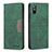 Funda de Cuero Cartera con Soporte Carcasa B02F para Xiaomi Redmi 9i Verde