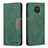 Funda de Cuero Cartera con Soporte Carcasa B02F para Xiaomi Redmi Note 9 Pro Verde