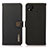 Funda de Cuero Cartera con Soporte Carcasa B02H para Xiaomi Redmi 9 Activ Negro