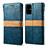 Funda de Cuero Cartera con Soporte Carcasa B02S para Samsung Galaxy S20 Plus Azul