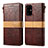 Funda de Cuero Cartera con Soporte Carcasa B02S para Samsung Galaxy S20 Plus Marron