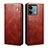 Funda de Cuero Cartera con Soporte Carcasa B02S para Xiaomi Redmi Note 13 5G Marron