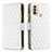 Funda de Cuero Cartera con Soporte Carcasa B03F para Motorola Moto E20 Blanco