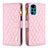 Funda de Cuero Cartera con Soporte Carcasa B03F para Motorola Moto G22 Rosa