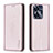 Funda de Cuero Cartera con Soporte Carcasa B03F para Realme Narzo N55 Oro Rosa