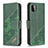 Funda de Cuero Cartera con Soporte Carcasa B03F para Samsung Galaxy A22 5G Verde