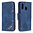 Funda de Cuero Cartera con Soporte Carcasa B03F para Samsung Galaxy A40 Azul