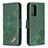 Funda de Cuero Cartera con Soporte Carcasa B03F para Samsung Galaxy A52 4G Verde