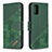 Funda de Cuero Cartera con Soporte Carcasa B03F para Samsung Galaxy A71 4G A715 Verde