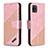 Funda de Cuero Cartera con Soporte Carcasa B03F para Samsung Galaxy A81 Oro Rosa