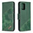 Funda de Cuero Cartera con Soporte Carcasa B03F para Samsung Galaxy A91 Verde