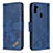 Funda de Cuero Cartera con Soporte Carcasa B03F para Samsung Galaxy M11 Azul