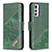 Funda de Cuero Cartera con Soporte Carcasa B03F para Samsung Galaxy M14 5G Verde