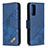 Funda de Cuero Cartera con Soporte Carcasa B03F para Samsung Galaxy S20 FE 4G Azul