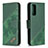 Funda de Cuero Cartera con Soporte Carcasa B03F para Samsung Galaxy S20 FE 5G Verde