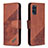 Funda de Cuero Cartera con Soporte Carcasa B03F para Samsung Galaxy S20 Plus 5G Marron