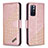 Funda de Cuero Cartera con Soporte Carcasa B03F para Xiaomi Redmi Note 11T 5G Oro Rosa