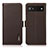 Funda de Cuero Cartera con Soporte Carcasa B03H para Google Pixel 6a 5G Marron