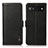 Funda de Cuero Cartera con Soporte Carcasa B03H para Google Pixel 6a 5G Negro