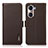 Funda de Cuero Cartera con Soporte Carcasa B03H para Huawei Honor 60 5G Marron