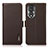 Funda de Cuero Cartera con Soporte Carcasa B03H para Huawei Honor 80 5G Marron