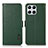 Funda de Cuero Cartera con Soporte Carcasa B03H para Huawei Honor X8 4G Verde