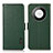 Funda de Cuero Cartera con Soporte Carcasa B03H para Huawei Mate 60 Pro+ Plus Verde