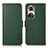 Funda de Cuero Cartera con Soporte Carcasa B03H para Huawei Nova 9 Pro Verde