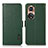 Funda de Cuero Cartera con Soporte Carcasa B03H para Huawei Nova 9 Verde