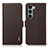 Funda de Cuero Cartera con Soporte Carcasa B03H para Motorola Moto Edge S30 5G Marron