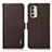 Funda de Cuero Cartera con Soporte Carcasa B03H para Motorola Moto G Stylus (2022) 5G Marron