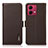 Funda de Cuero Cartera con Soporte Carcasa B03H para Motorola Moto G84 5G Marron