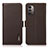 Funda de Cuero Cartera con Soporte Carcasa B03H para Nokia G11 Marron