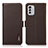 Funda de Cuero Cartera con Soporte Carcasa B03H para Nokia G60 5G Marron