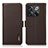 Funda de Cuero Cartera con Soporte Carcasa B03H para OnePlus 10T 5G Marron