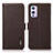 Funda de Cuero Cartera con Soporte Carcasa B03H para OnePlus 9 5G Marron