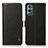 Funda de Cuero Cartera con Soporte Carcasa B03H para OnePlus 9 Pro 5G Negro