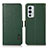 Funda de Cuero Cartera con Soporte Carcasa B03H para OnePlus 9RT 5G Verde