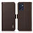 Funda de Cuero Cartera con Soporte Carcasa B03H para OnePlus Nord CE 2 5G Marron